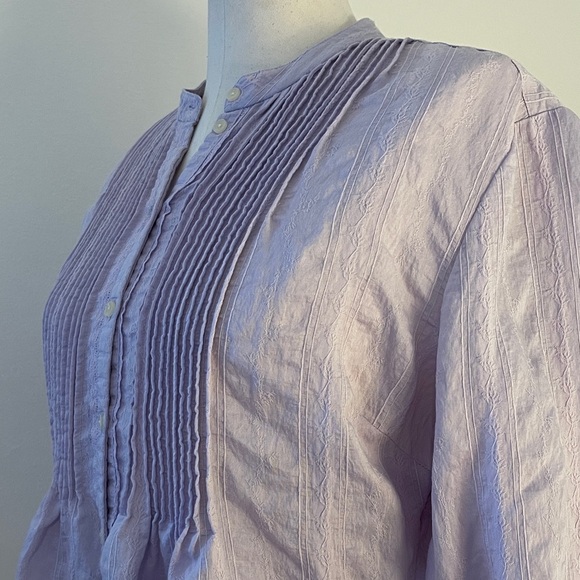 *Like New* George ME by Mark Eisen Lavender Button-Up Women's Top - Picture 5 of 7